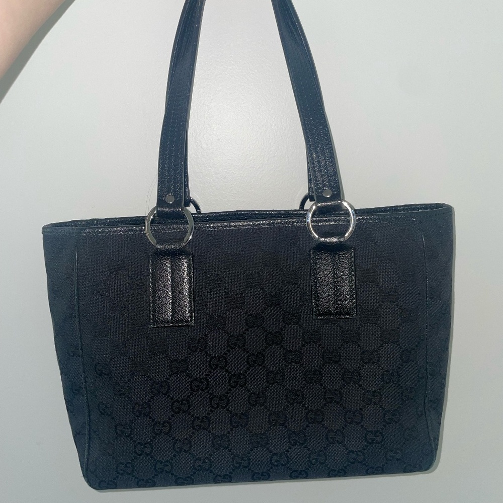 Vintage Gucci Open Tote Bag - GG Canvas